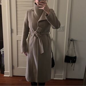Aritzia Wool Long Coat Taupe (Connor Wool Coat style)